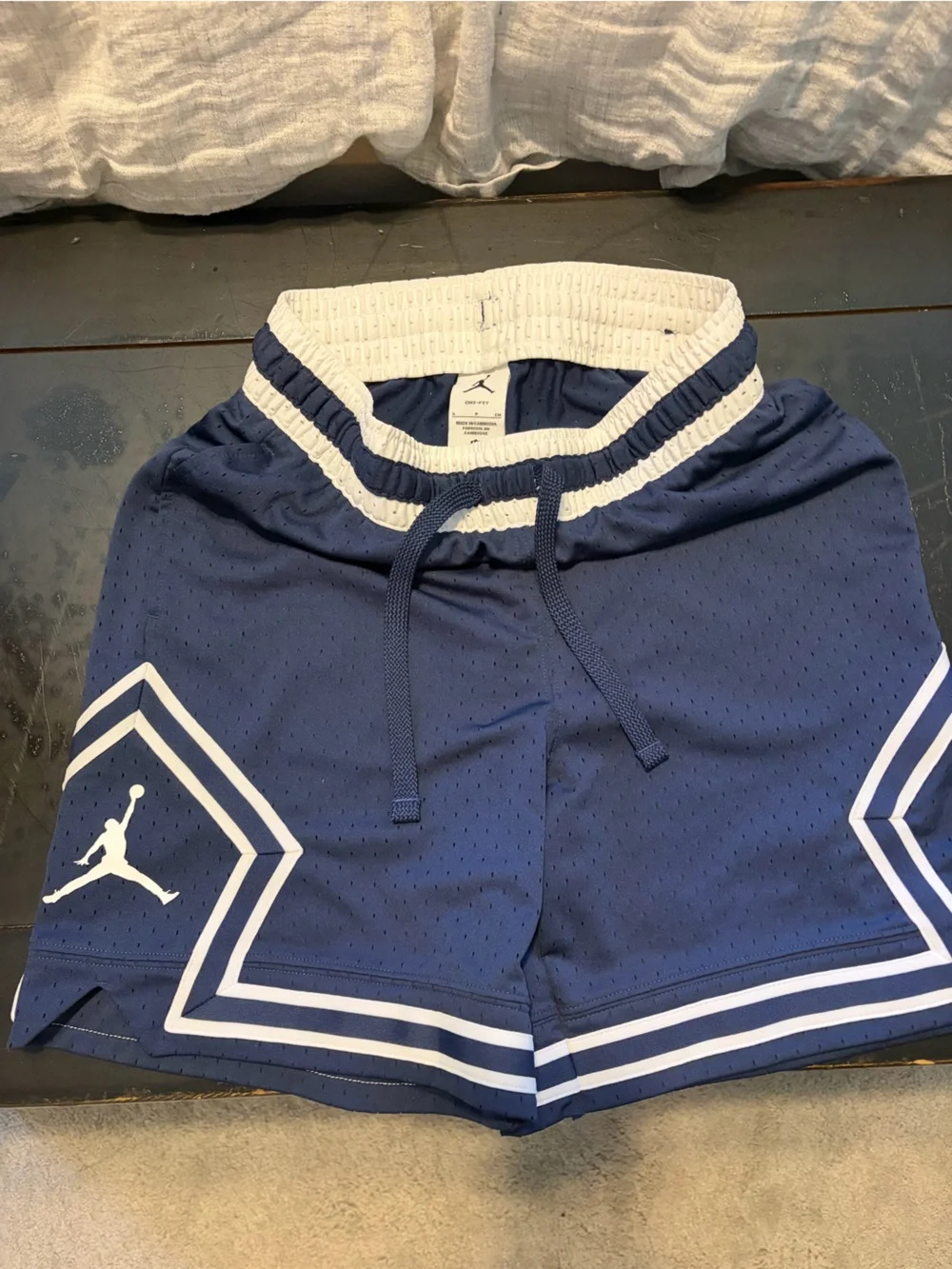 Men’s Jordan Navy and White Athletic Shorts